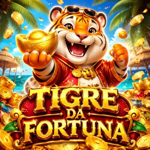 Capa do slot Fortune Tiger com tigre dourado e símbolos chineses