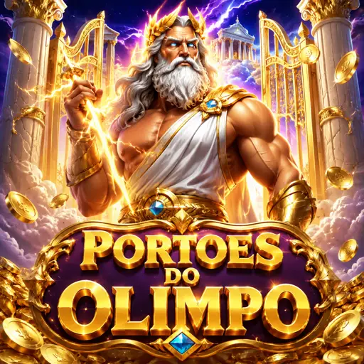 Capa do Gates of Olympus, slot de Zeus com gemas e multiplicadores